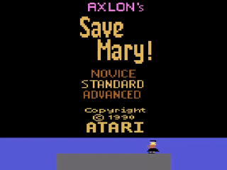 Save Mary title screen for Atari 2600